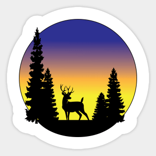 Majestic Buck Sticker